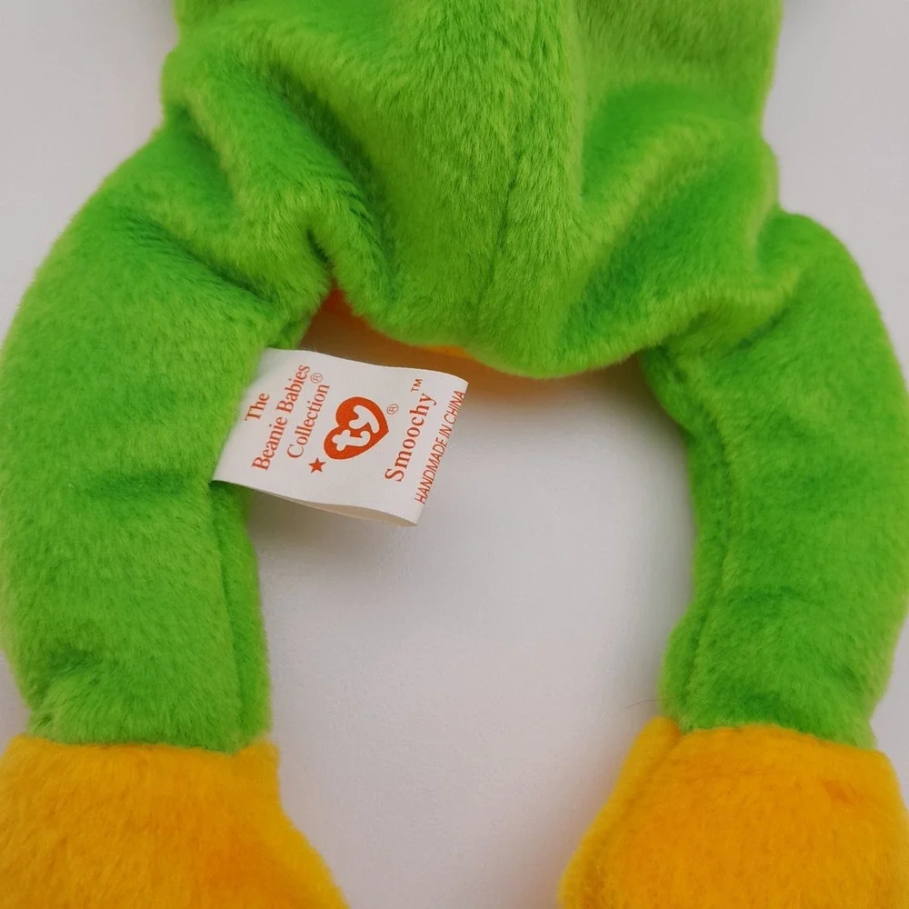 Ty Beanie Baby - SMOOCHY the Frog (8 Inch) NEW MWMTs Plush Stuffed Animal Toy